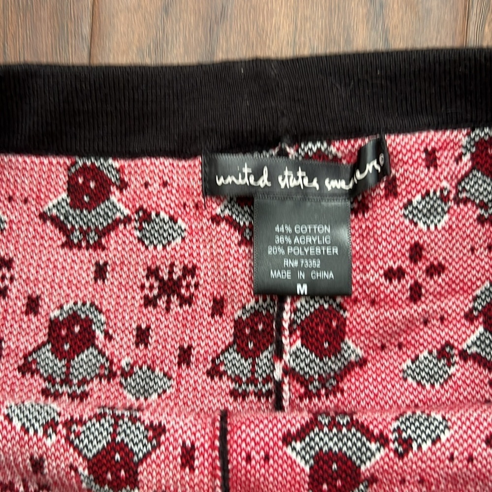 Ladies Santa Knit Leggings - Picture 4 of 5
